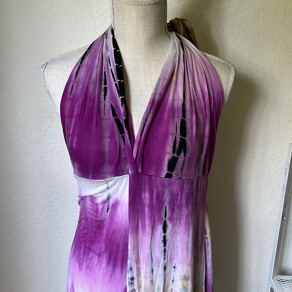 PINKLICIOUS Tie Dye Halter Jumper Size Large - Picture 7 of 11